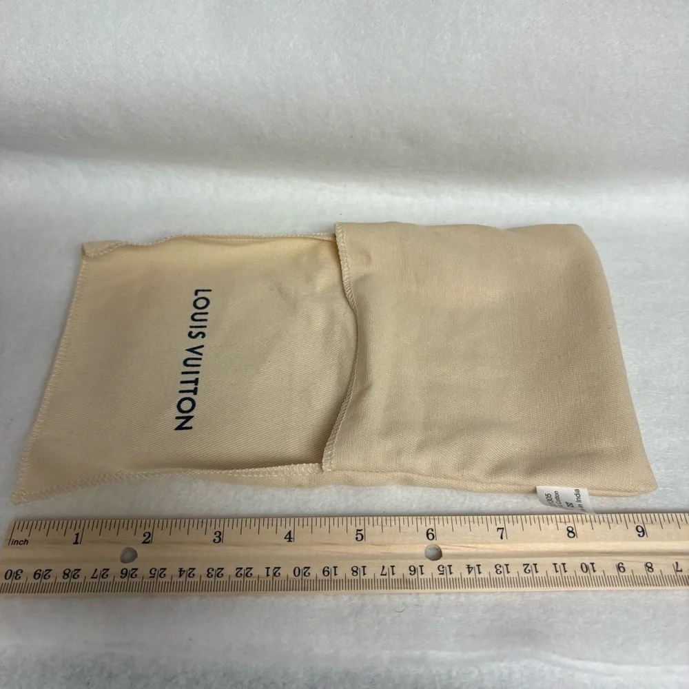 Louis Vuitton Beige Fold Over Small Accessories Dust Bag